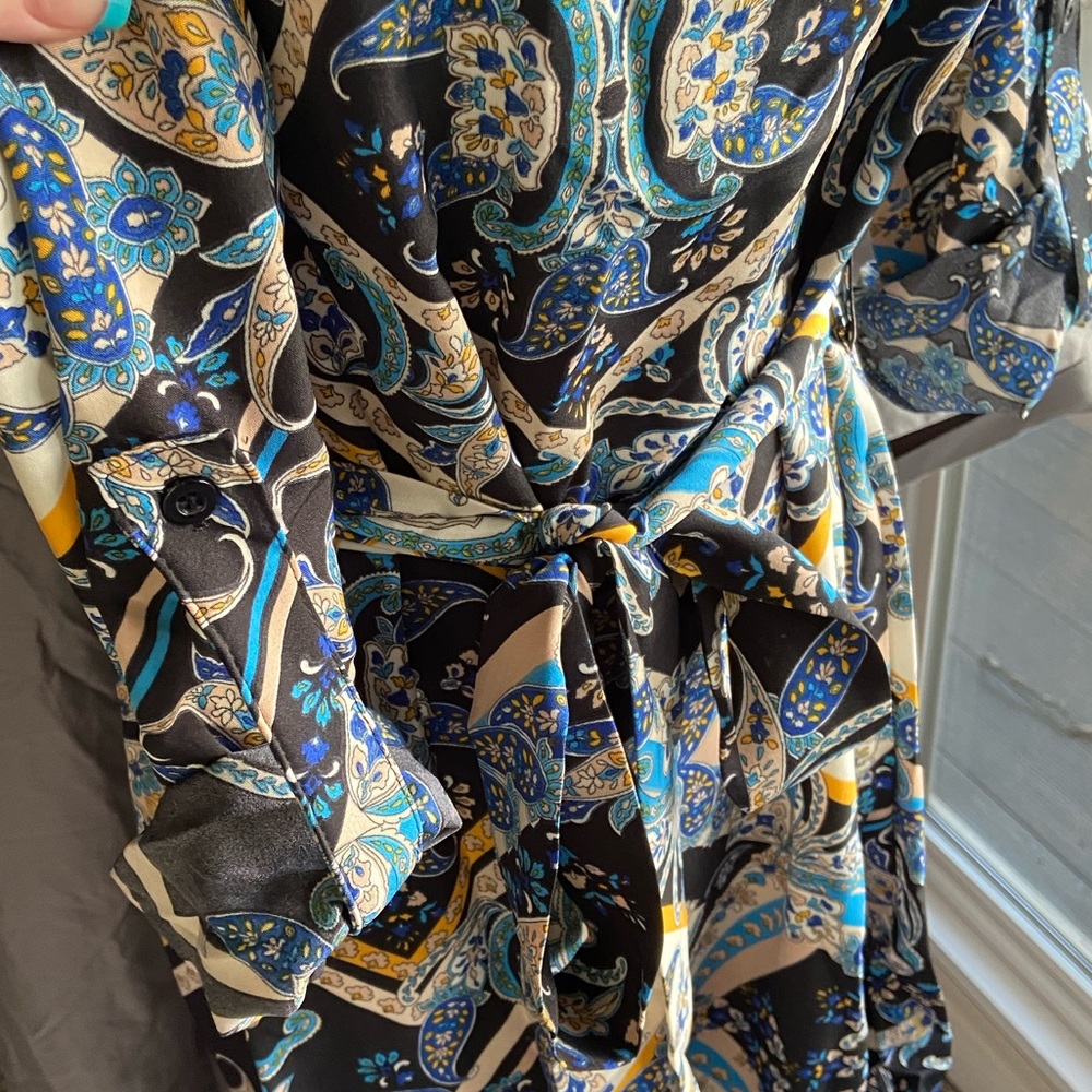 Shein Paisley work dress. Light comfortable material. - Picture 5 of 7